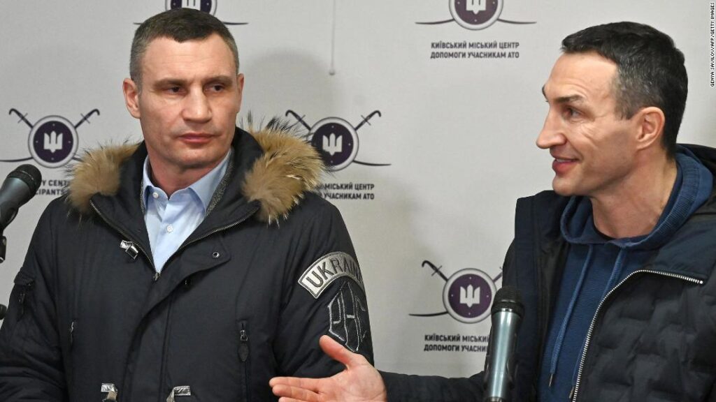 The Klitschko brothers, heavyweight boxing legends, vow to struggle for Ukraine