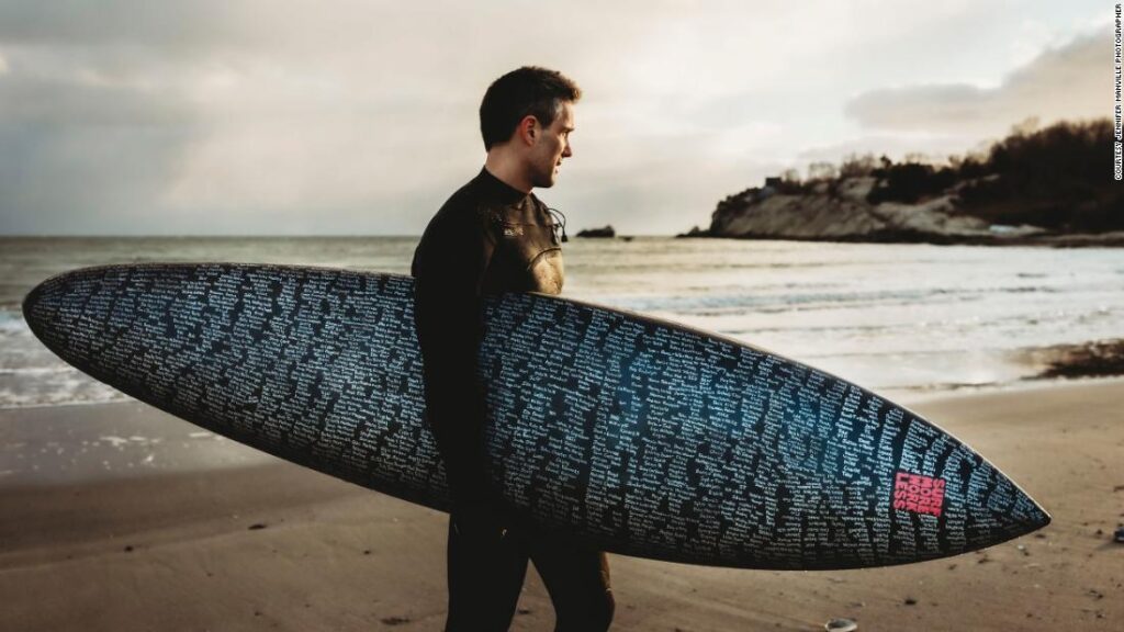 A grieving surfer is taking a whole bunch of strangers’ late family members for one final experience