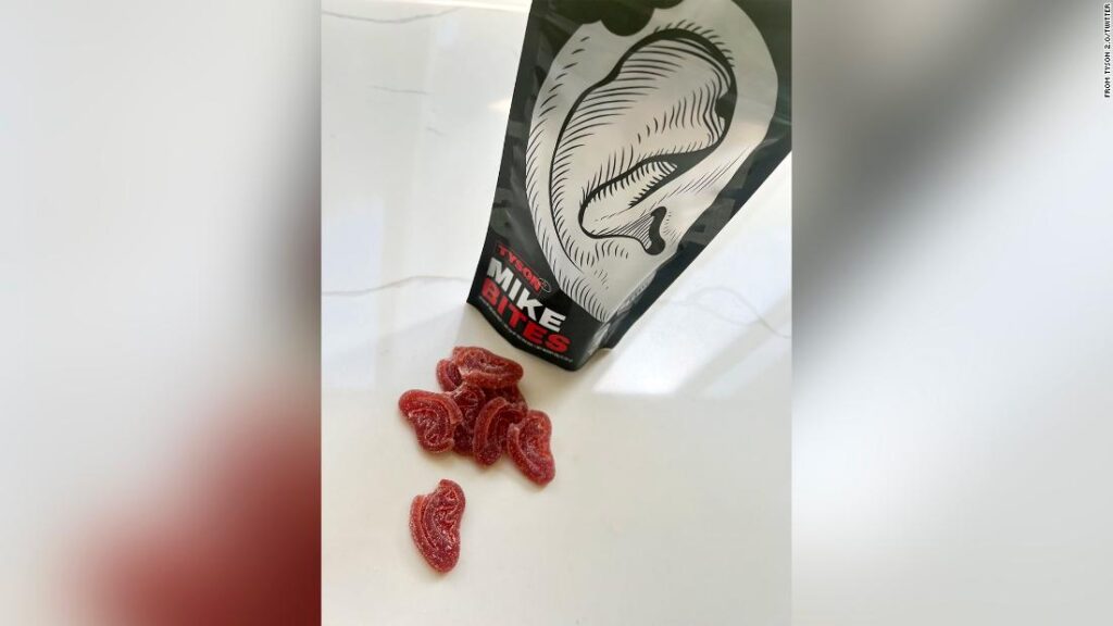 Mike Tyson is promoting ear-shaped edibles referred to as ‘Mike Bites’ Mike Tyson is promoting ear-shaped edibles referred to as ‘Mike Bites’