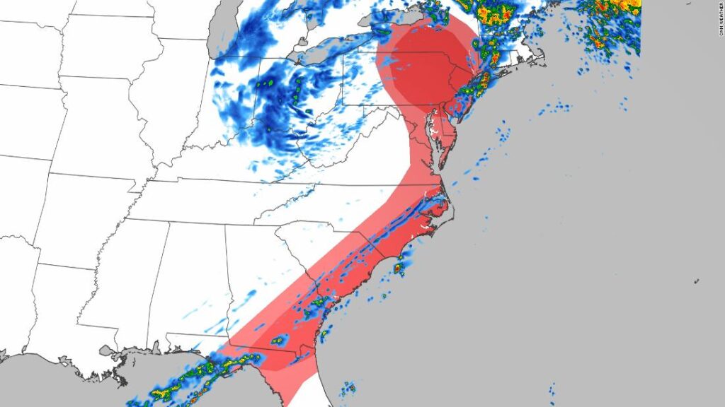 Extreme storms proceed this weekend alongside the East Coast
