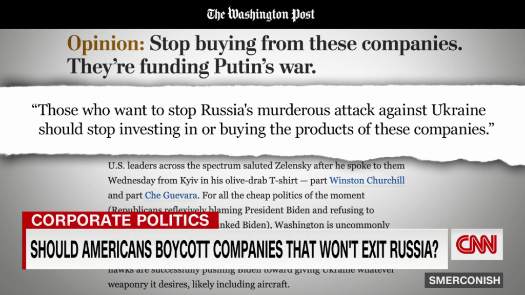 Ought to Individuals boycott firms that received't exit Russia?