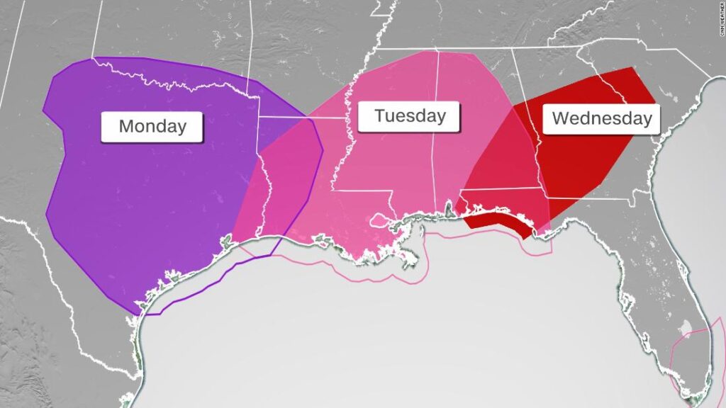 Southeast braces for days-long extreme storm system