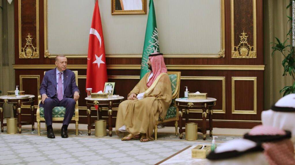 Turkey’s Erdogan visits Saudi Arabia for first time in years, looking for to fix ties