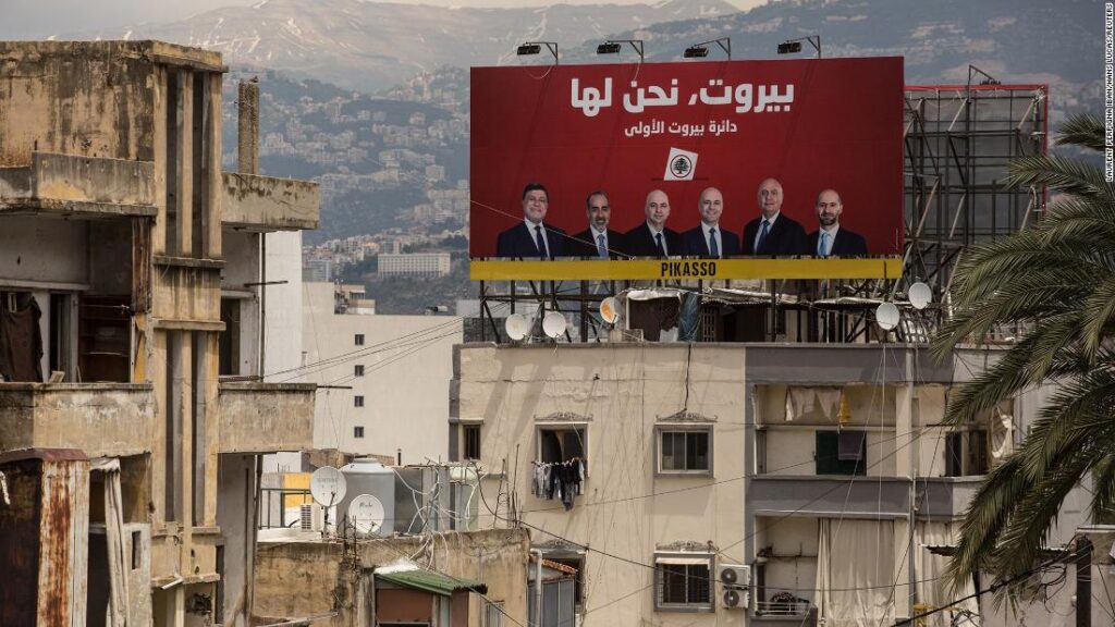Lebanese take their battle with a century-old political order to the poll field