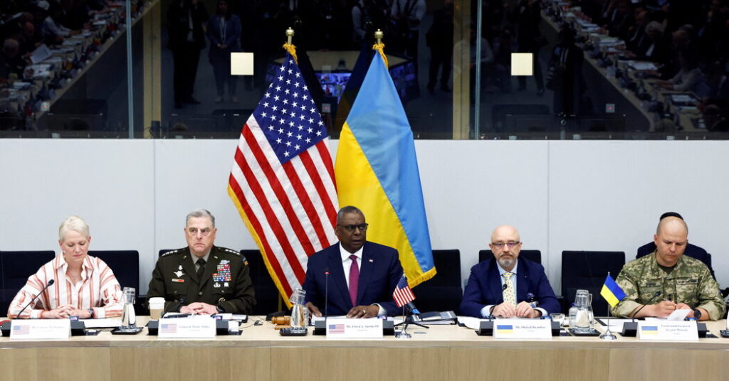 ‘The stakes are too excessive’: The U.S. protection secretary urges allies to extend navy help to Ukraine.