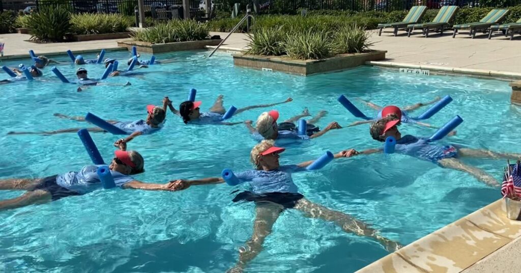Native retirees begin a synchronized swimming group