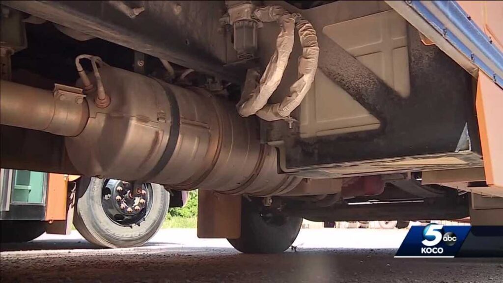 Thief steals catalytic converter from Little Axe college bus