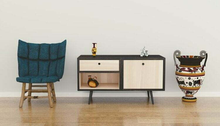 black interior design