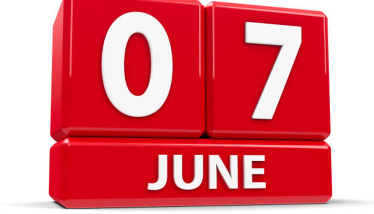 How Many Days Until June 7?